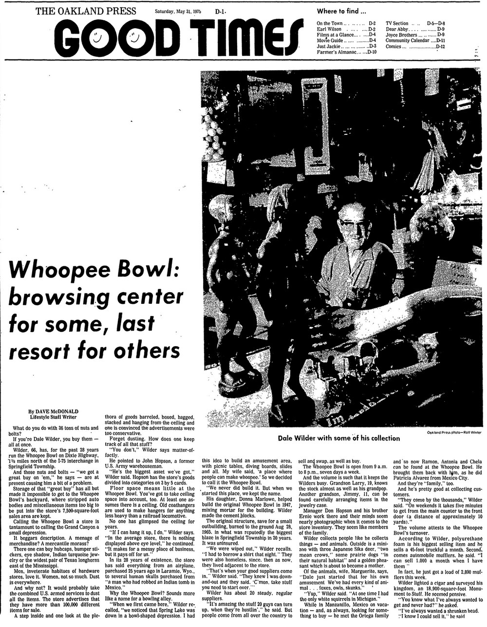 Whoopee Bowl - June 1975 Article (newer photo)